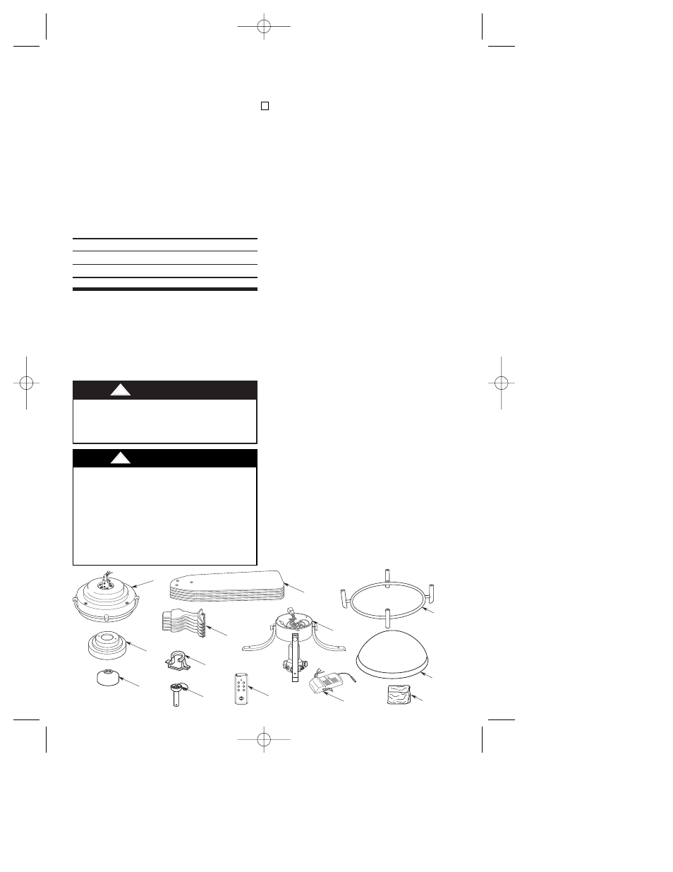 Warning | Emerson KF100AP01 User Manual | Page 3 / 16