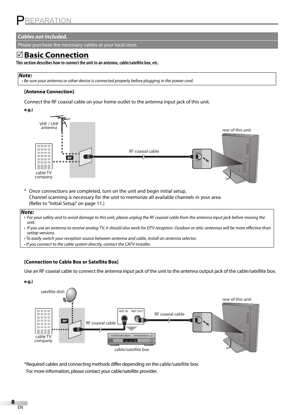 Reparation, Basic connection | Emerson SLC195EM8 User Manual | Page 8 / 60