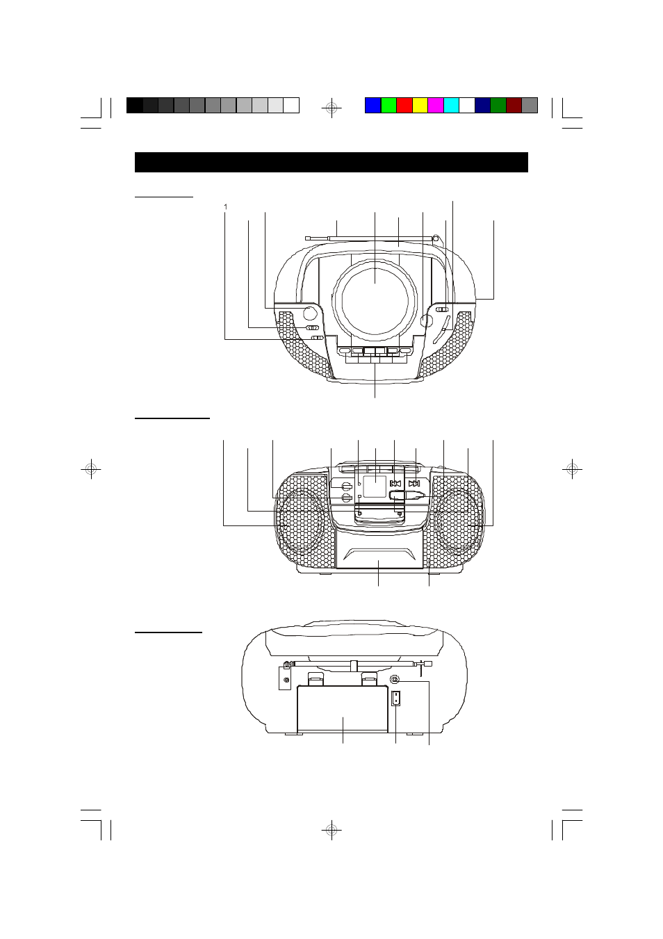 Location of controls and indicators | Emerson Radio PD6513 User Manual | Page 7 / 22
