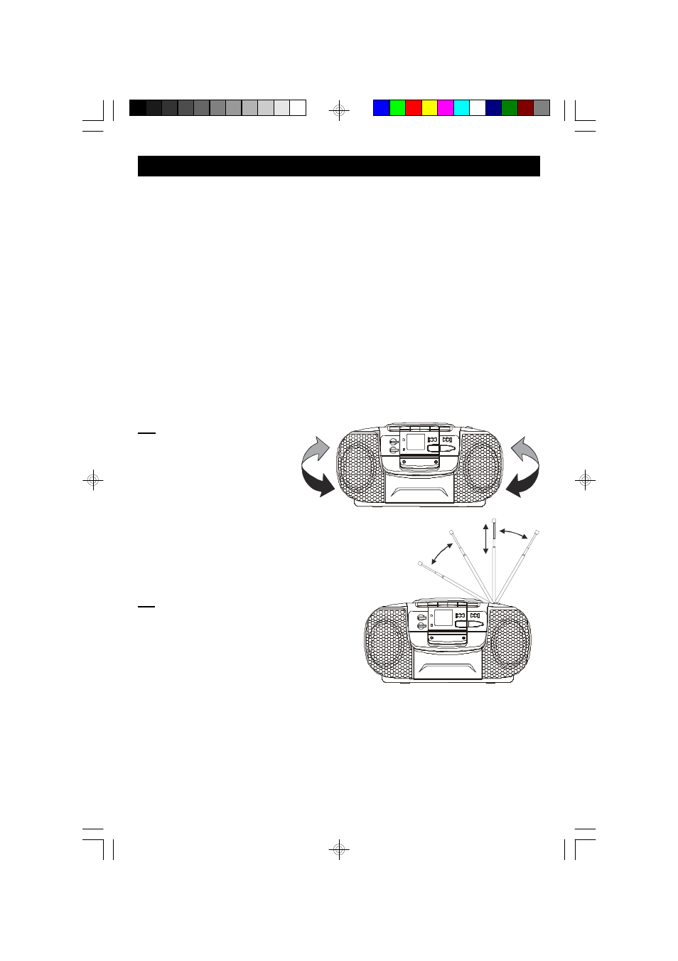 Operating instructions listening to the radio | Emerson Radio PD6513 User Manual | Page 9 / 22