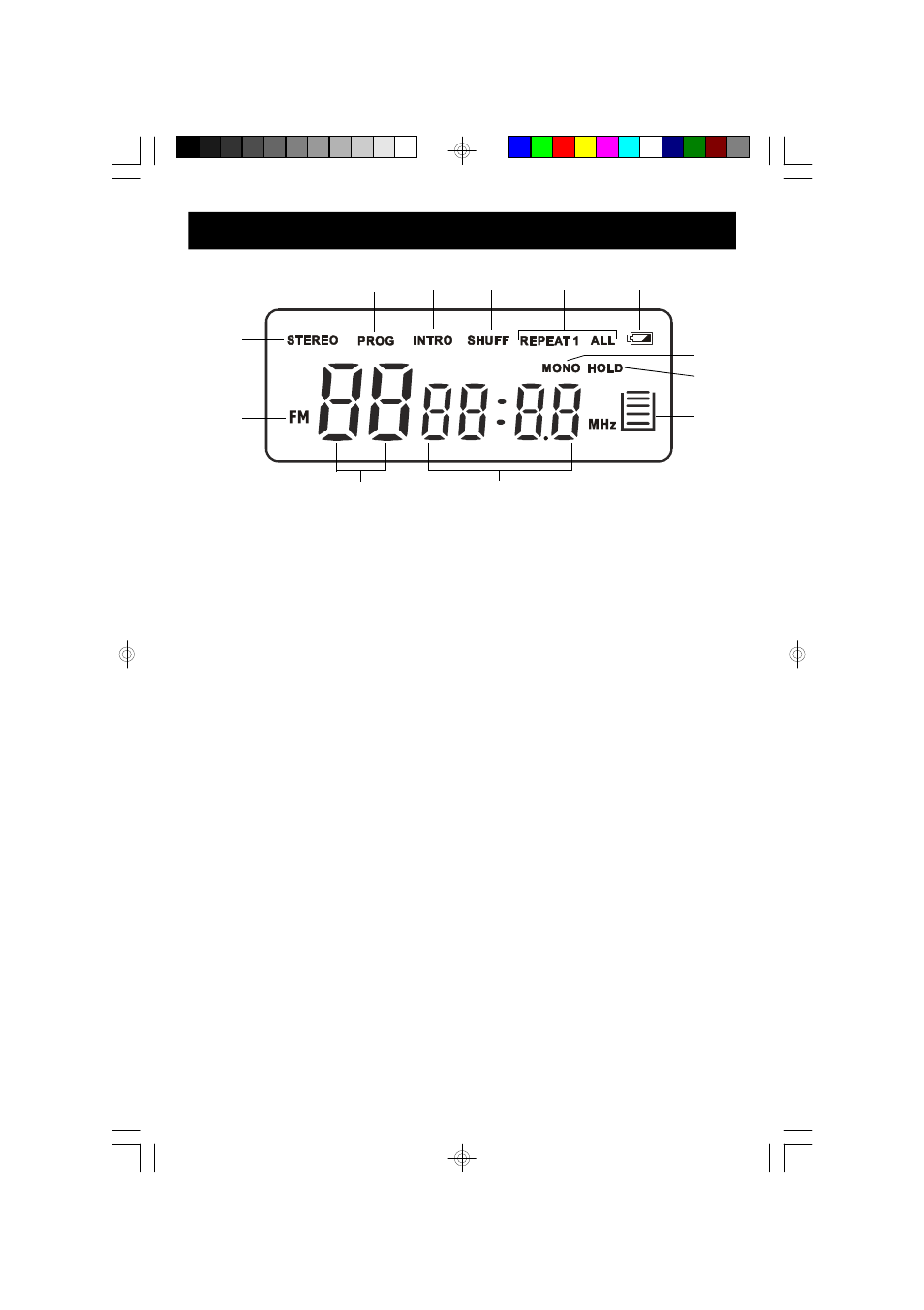 Lcd display indicators | Emerson Radio HD8110 User Manual | Page 10 / 22