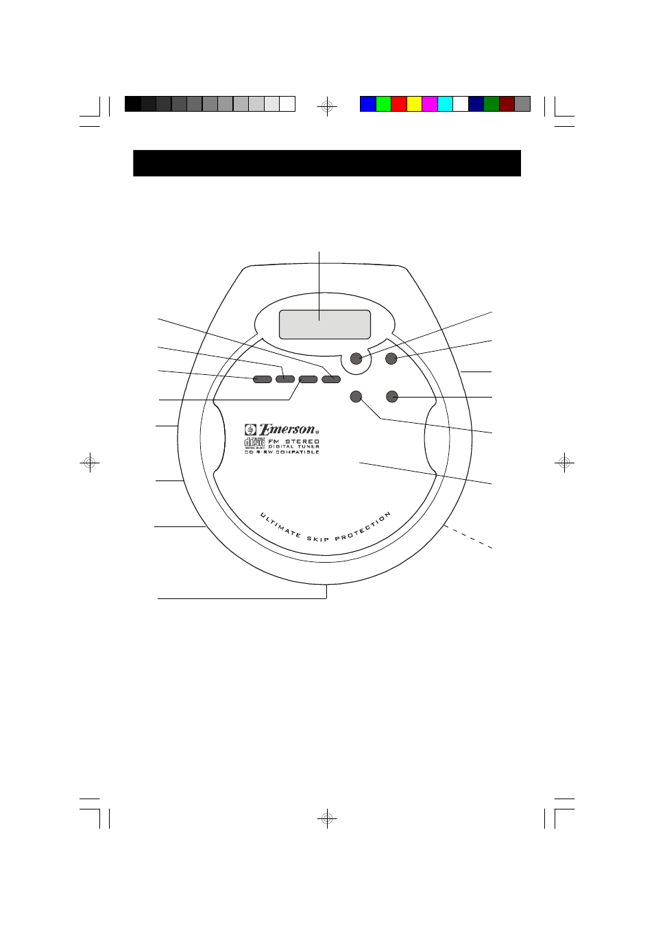 Location of controls and indicators | Emerson Radio HD8110 User Manual | Page 8 / 22