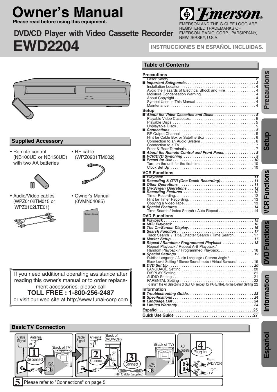 Emerson EWD2204 User Manual | 28 pages