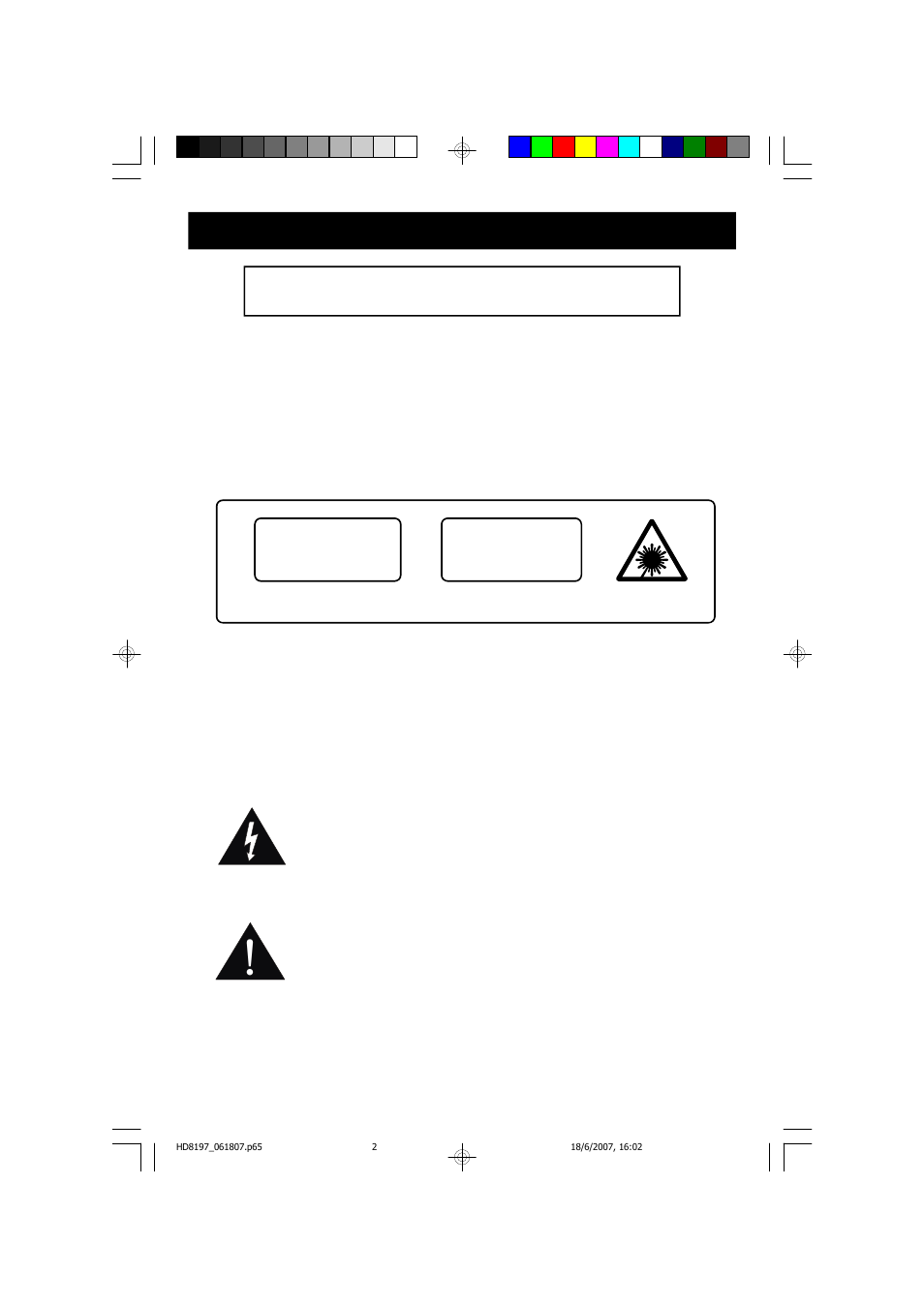 Caution | Emerson Radio HD8197 User Manual | Page 3 / 20