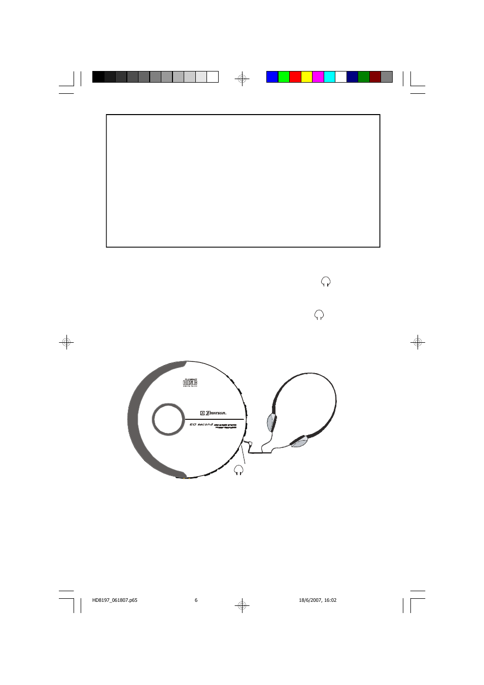 Connecting the stereo headphones | Emerson Radio HD8197 User Manual | Page 7 / 20