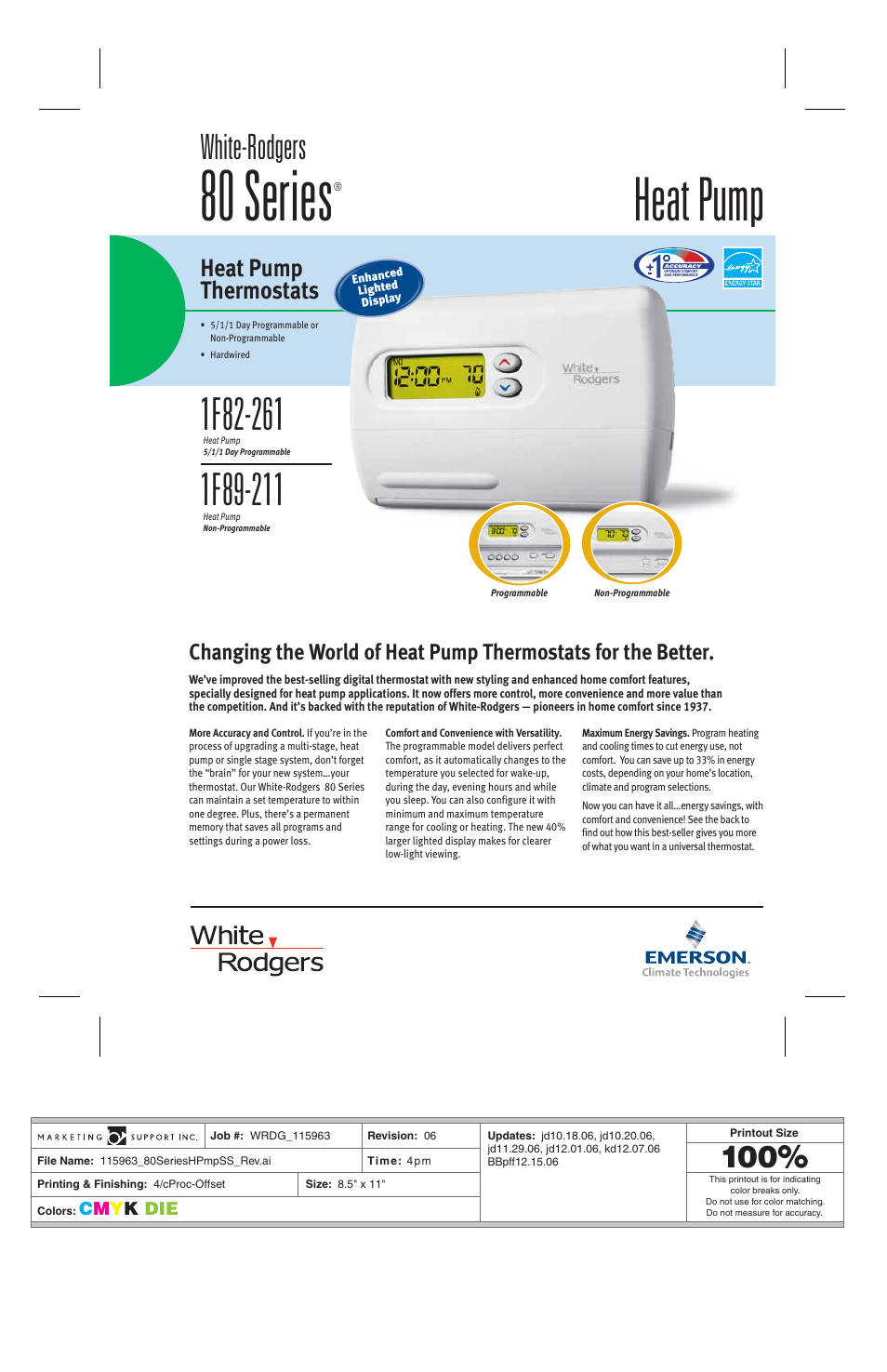 Emerson 1F89-211 User Manual | 2 pages