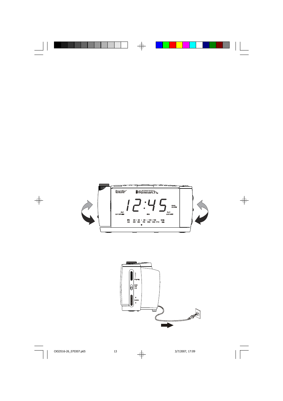 Listening to the radio | Emerson Radio CKS3516 User Manual | Page 14 / 27