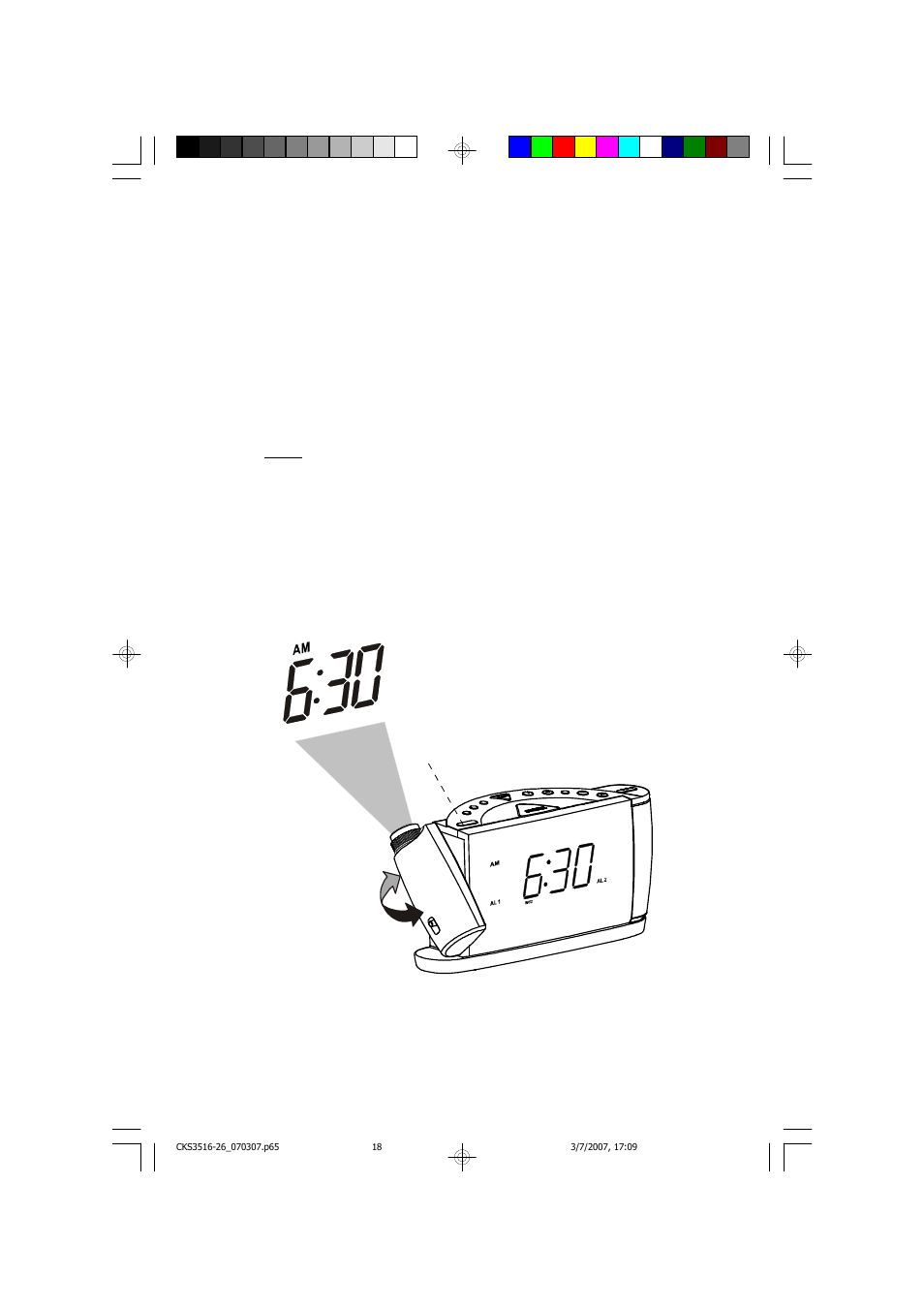 Time projector operation | Emerson Radio CKS3516 User Manual | Page 19 / 27