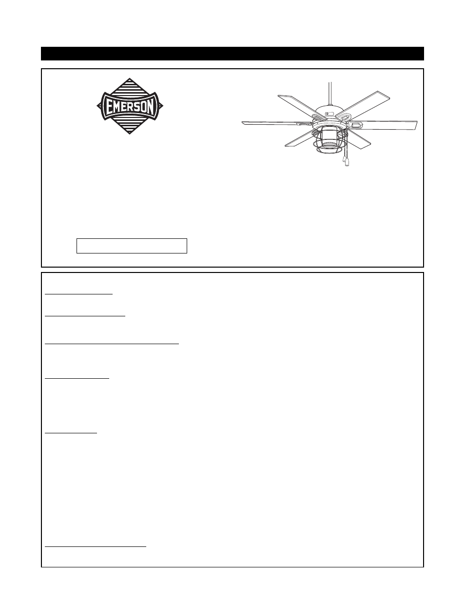 Emerson CF960CK 00 User Manual | 12 pages