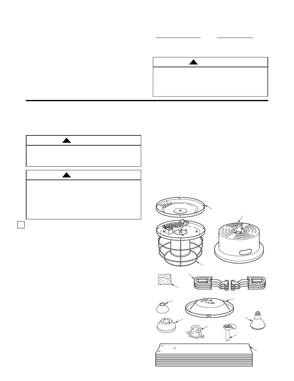 Unpacking instructions, Tools needed for assembly, Materials | Warning | Emerson CF960CK 00 User Manual | Page 3 / 12