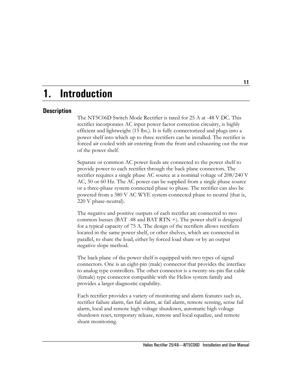 Introduction description, Introduction | Emerson NT5C06D User Manual | Page 11 / 56