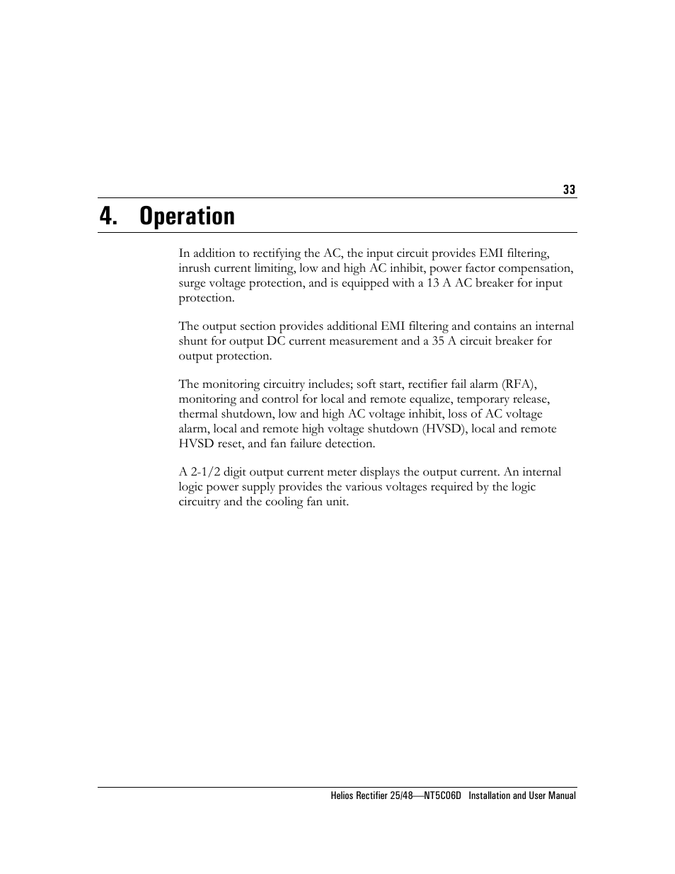 Operation | Emerson NT5C06D User Manual | Page 33 / 56