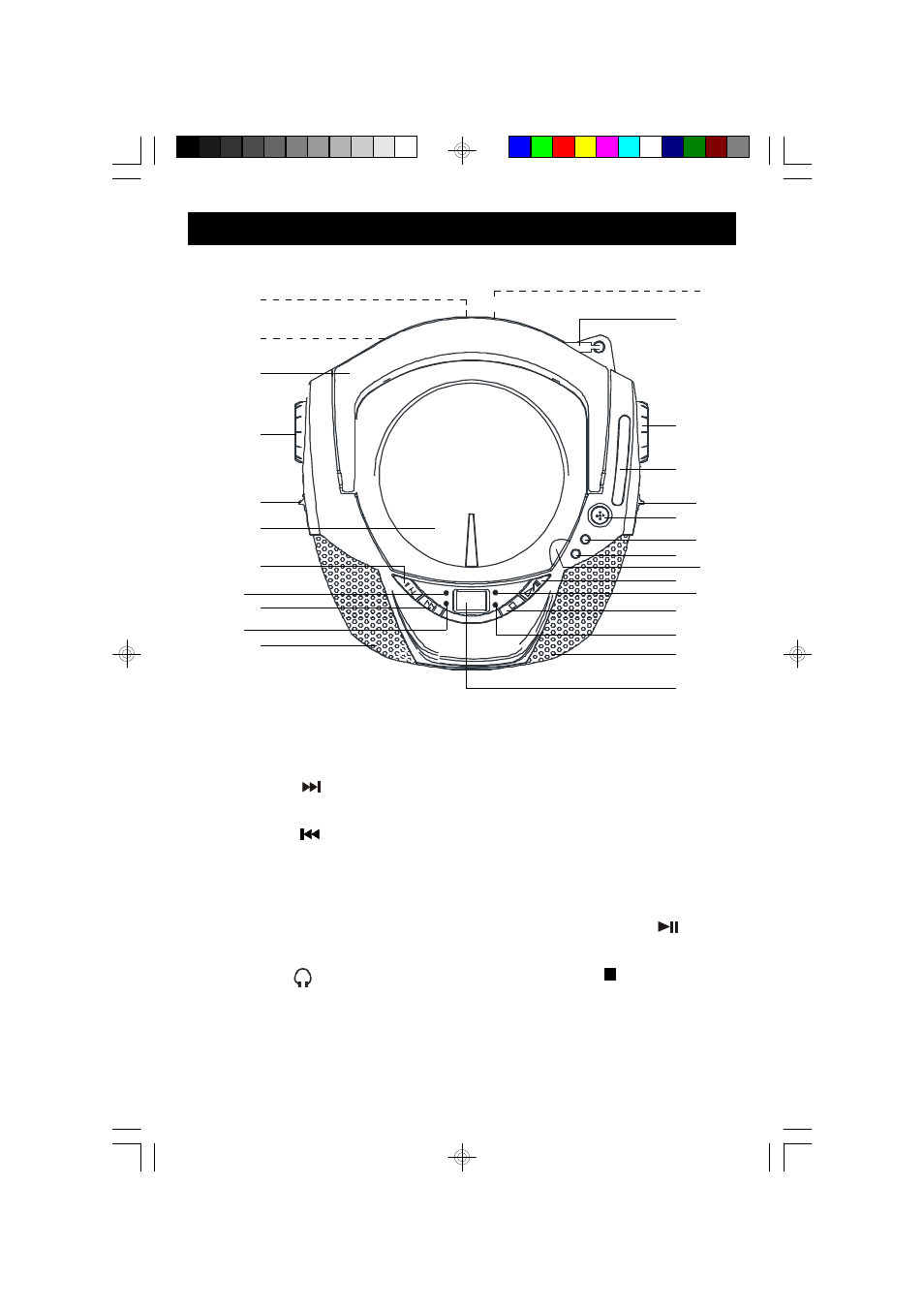 Location of controls and indicators | Emerson Radio PD1710 User Manual | Page 9 / 19