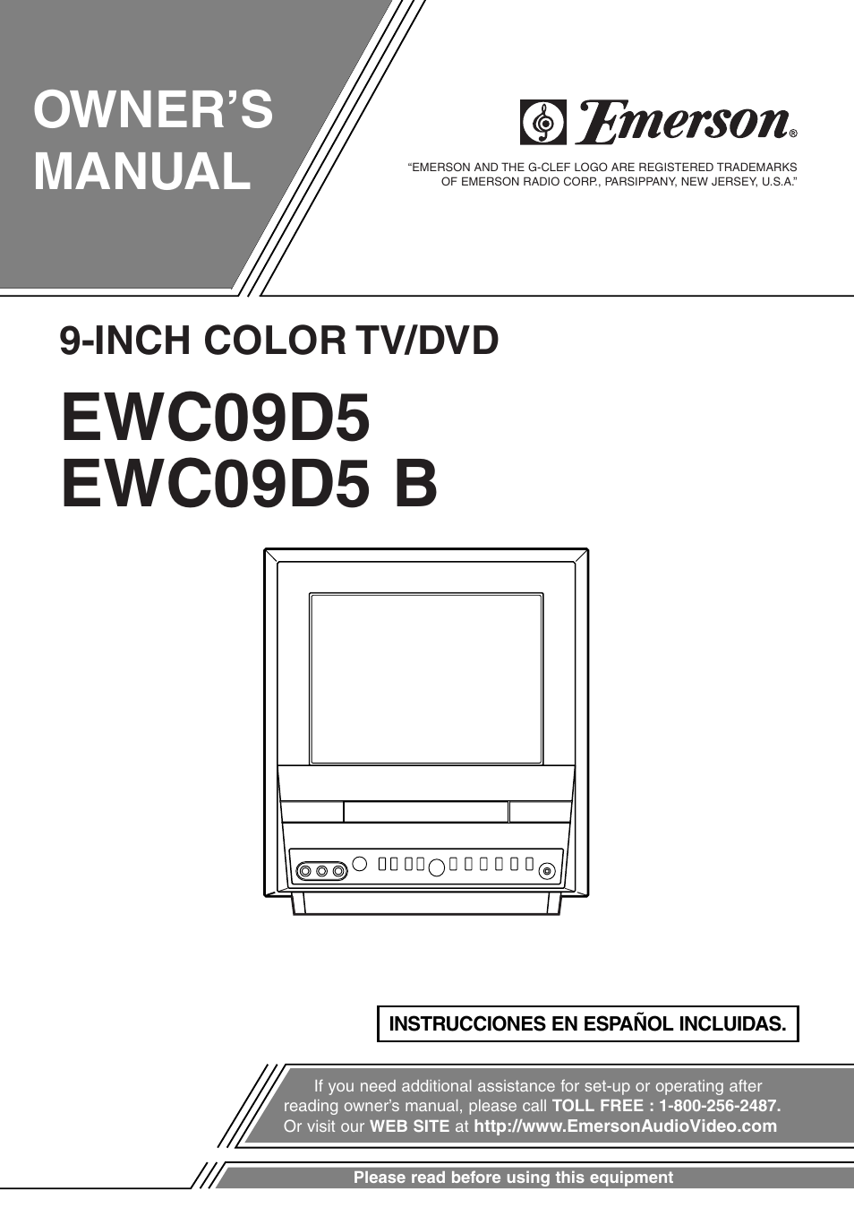 Emerson EWC09D5 B User Manual | 40 pages