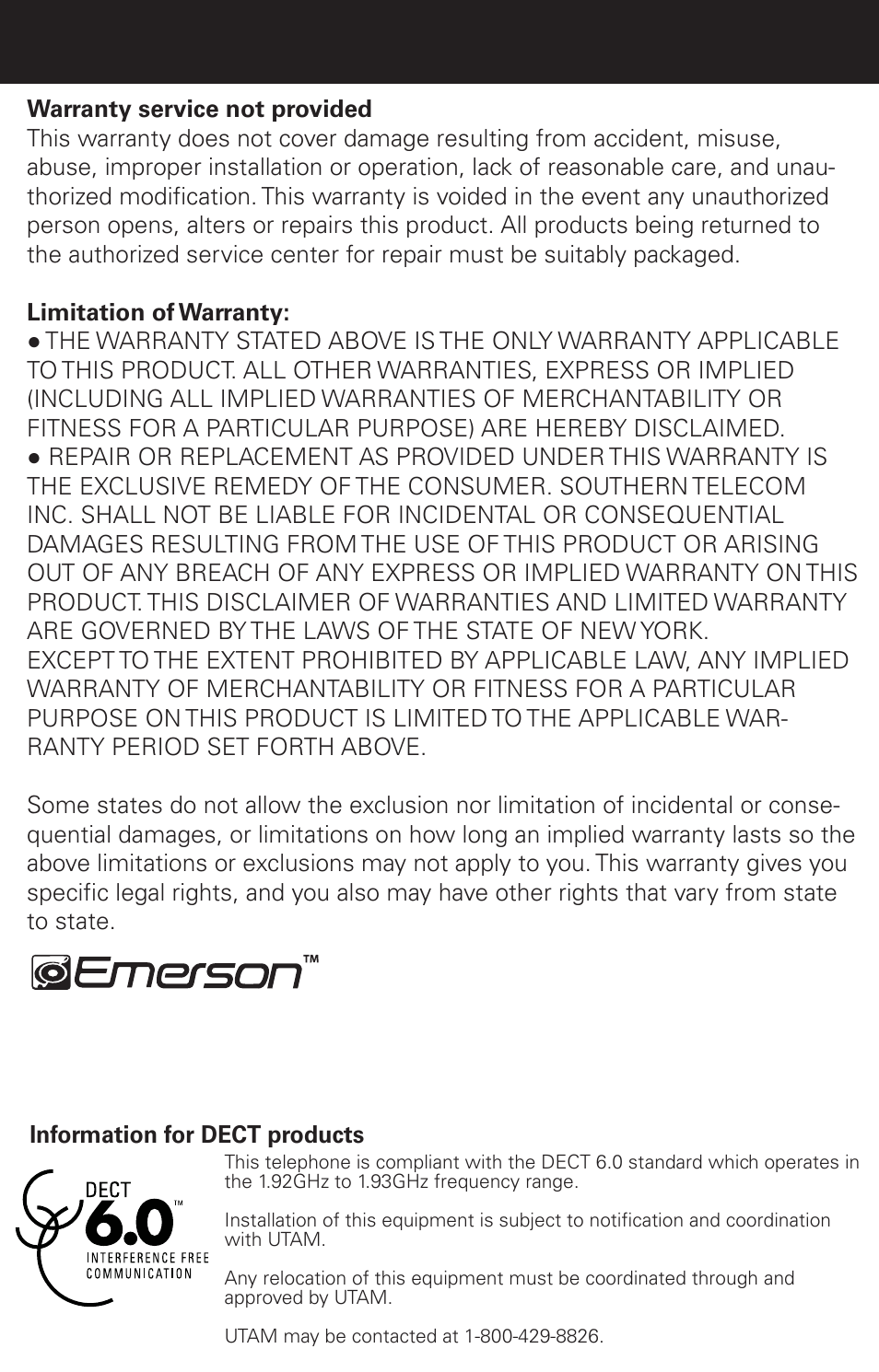 Emerson EM6120-2 User Manual | Page 28 / 28