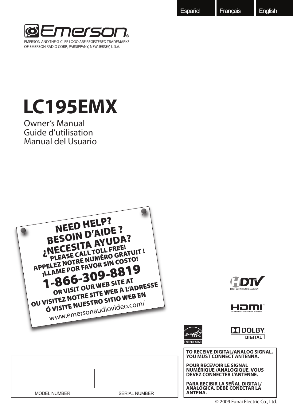 Emerson LC195EMX User Manual | 115 pages