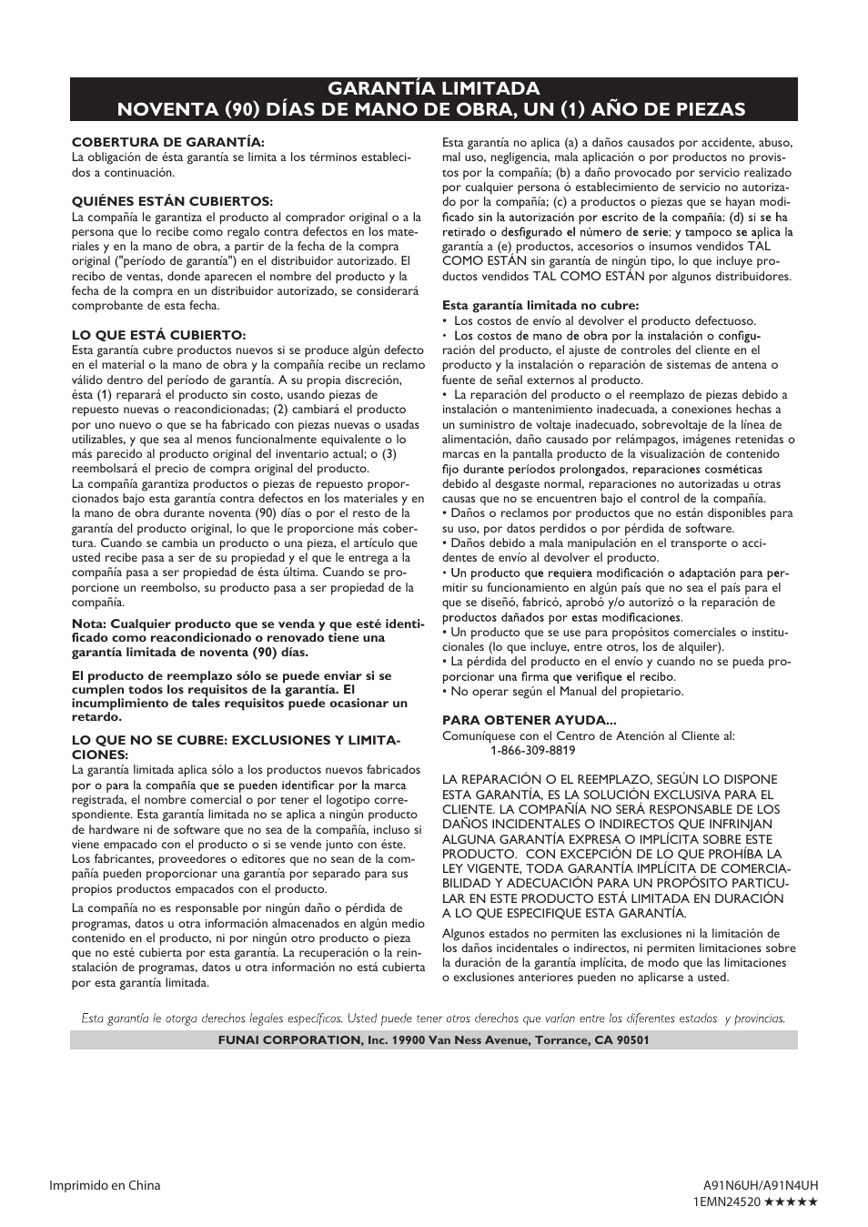 Emerson LC195EMX User Manual | Page 115 / 115