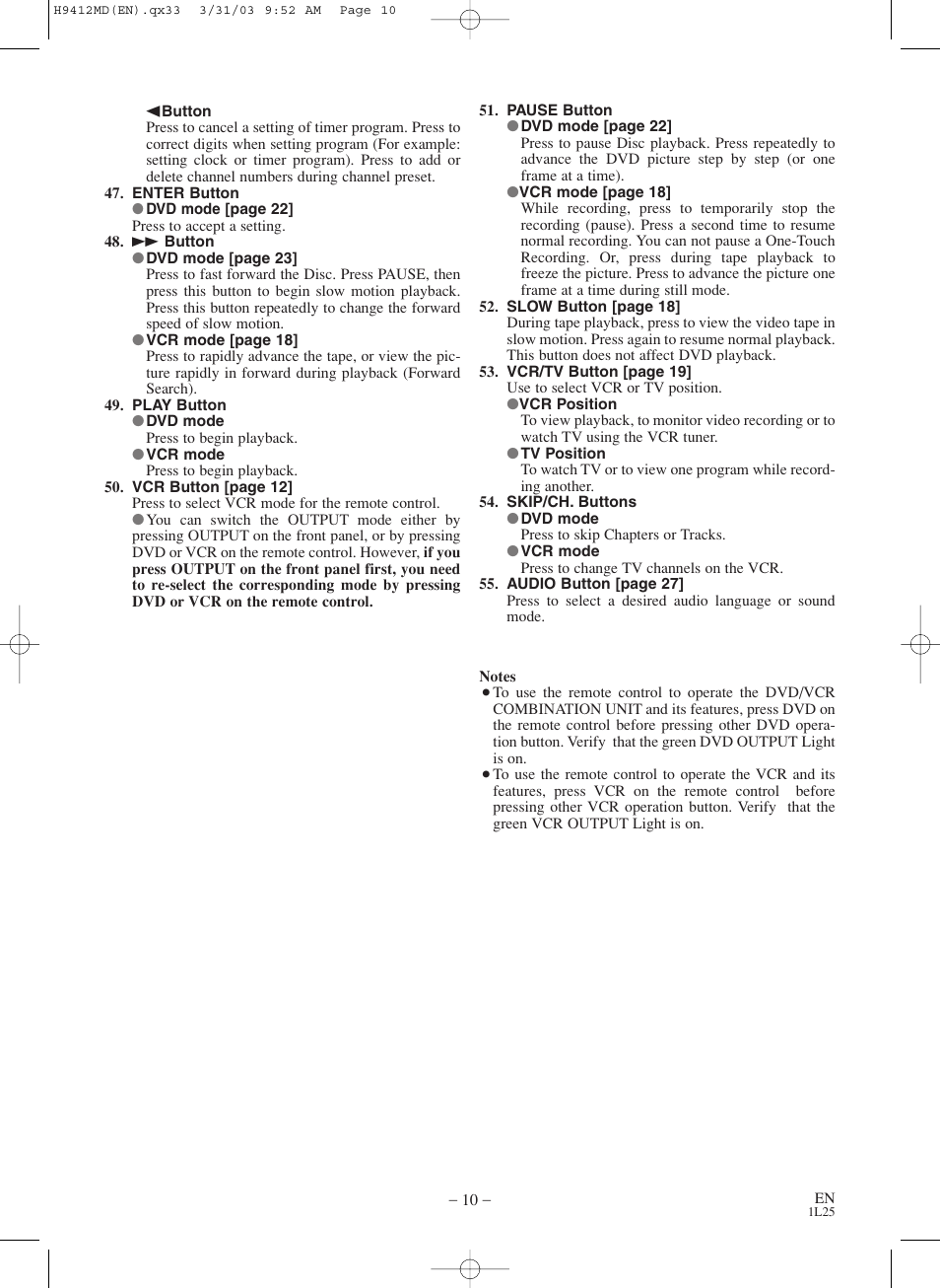 Emerson EWD2203M User Manual | Page 10 / 34