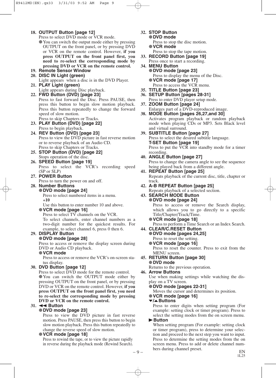 Emerson EWD2203M User Manual | Page 9 / 34