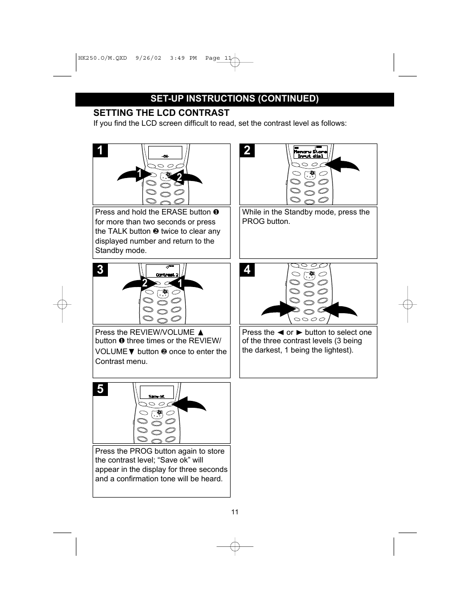 Emerson HK250 User Manual | Page 11 / 28