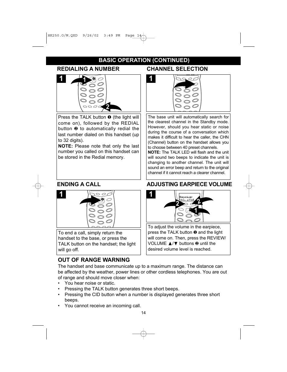 Emerson HK250 User Manual | Page 14 / 28