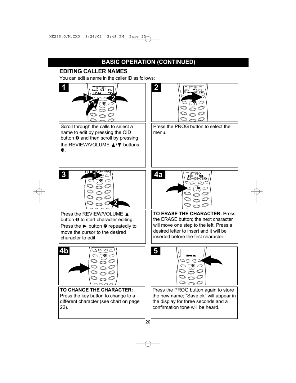 Emerson HK250 User Manual | Page 20 / 28