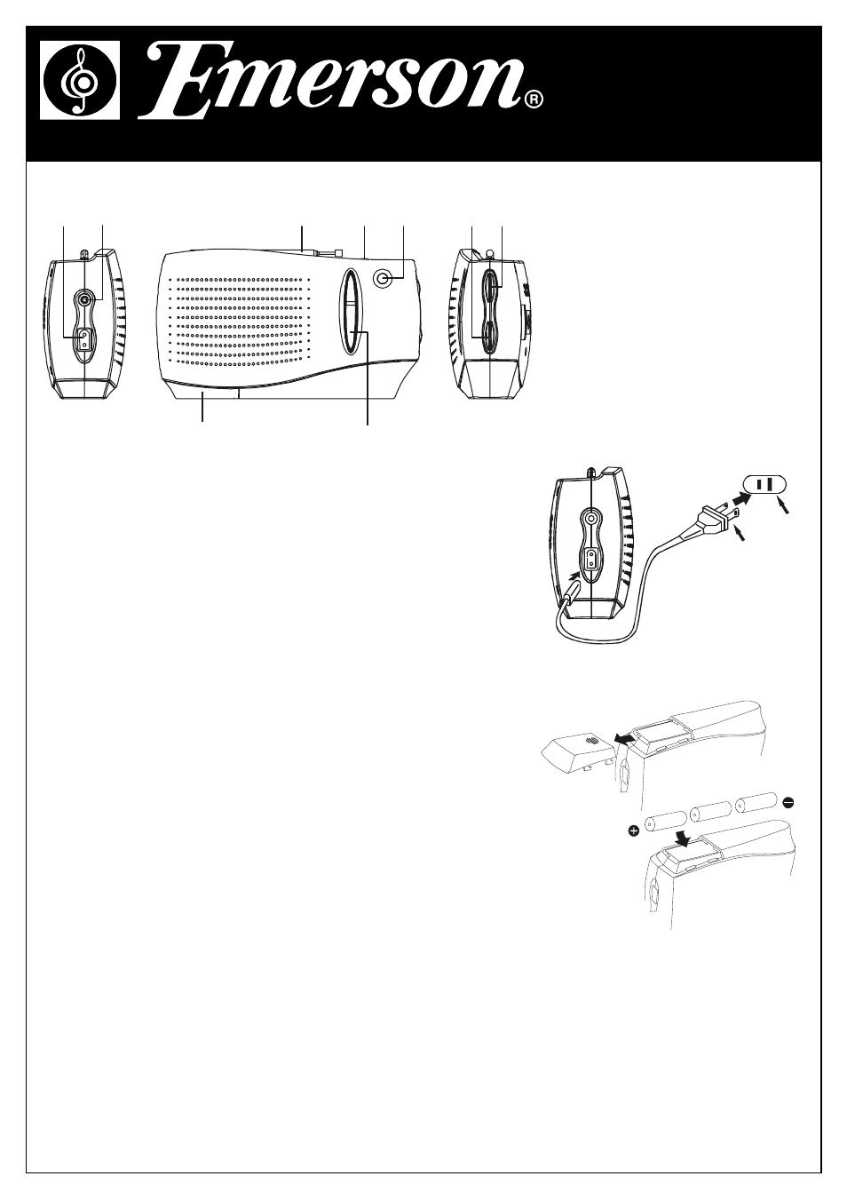 Emerson Radio RP6288 User Manual | 2 pages