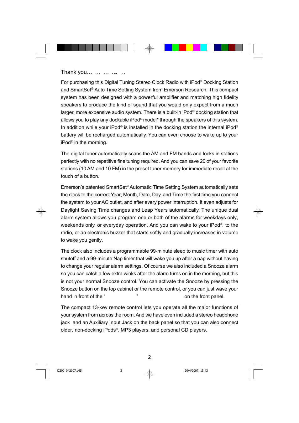 Emerson iC200 User Manual | Page 3 / 48