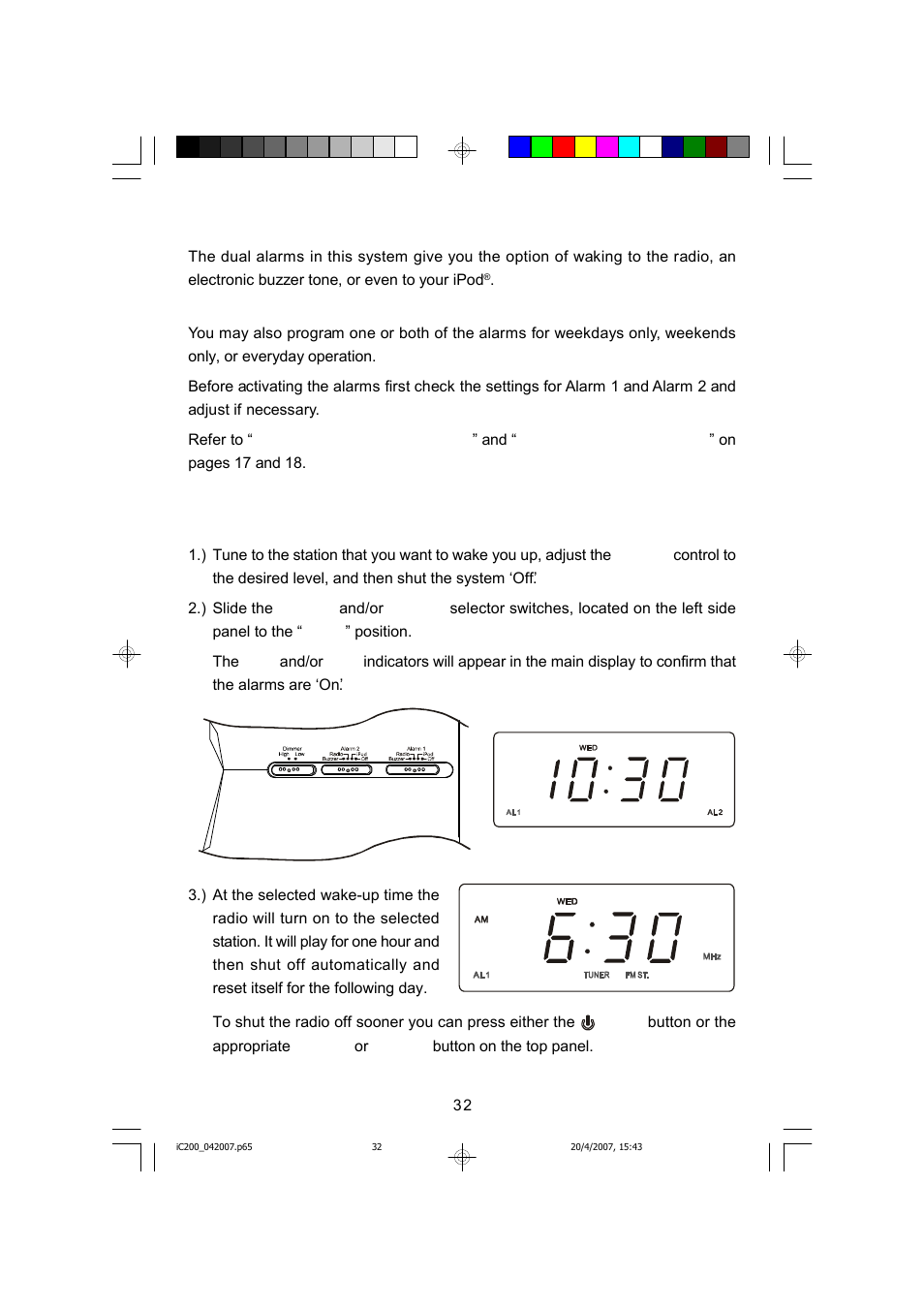 Alarm operation | Emerson iC200 User Manual | Page 33 / 48