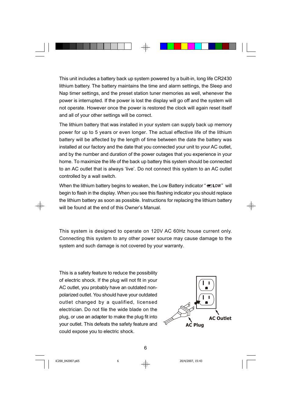 Power source | Emerson iC200 User Manual | Page 7 / 48