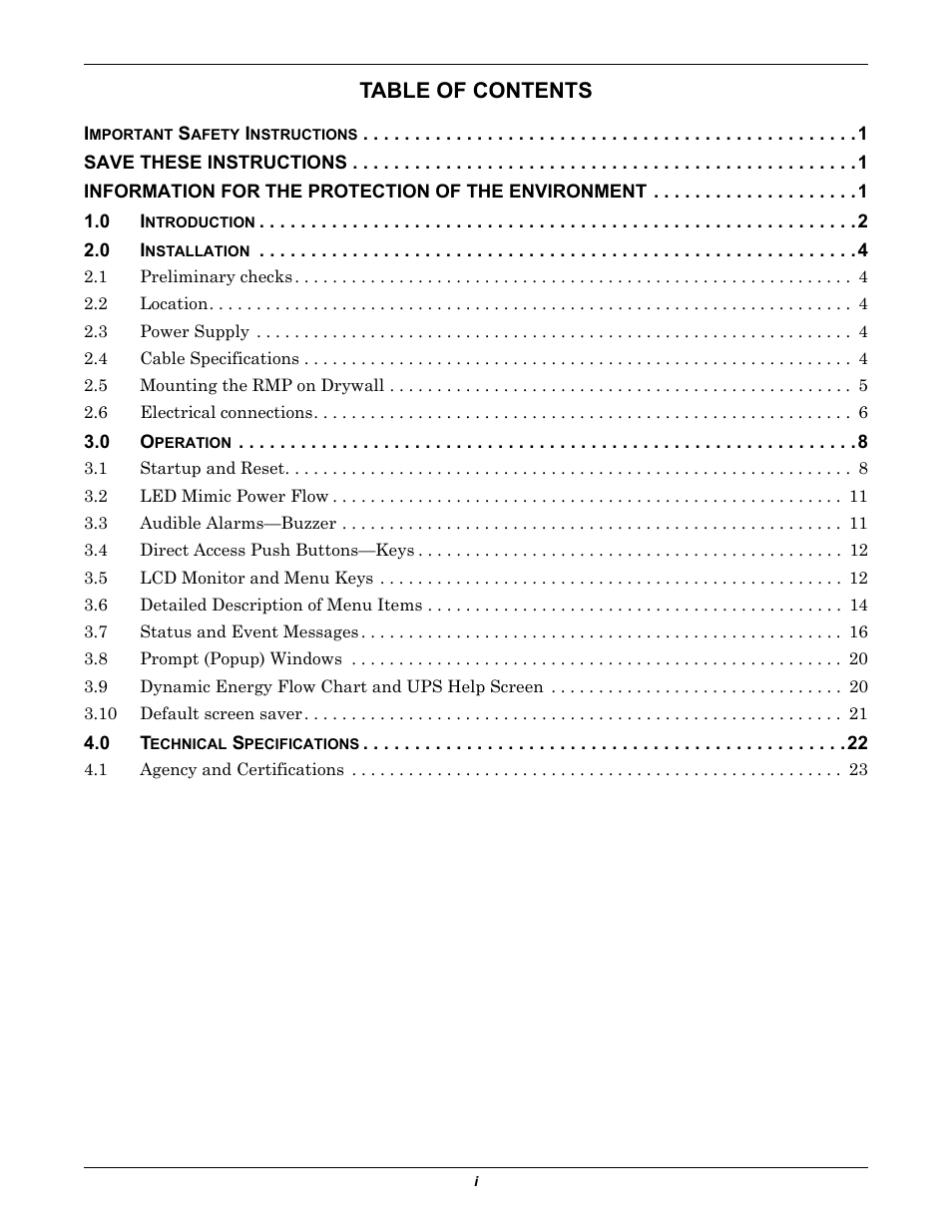 Emerson Liebert Remote Monitoring Panel User Manual | Page 3 / 28