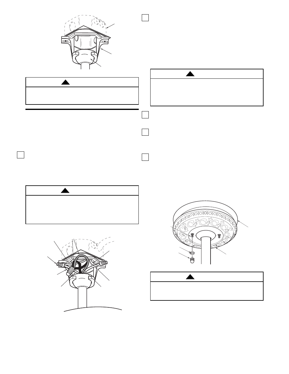How to wire your ceiling fan, Warning | Emerson CORNERSTONE CF1AB01 User Manual | Page 7 / 12
