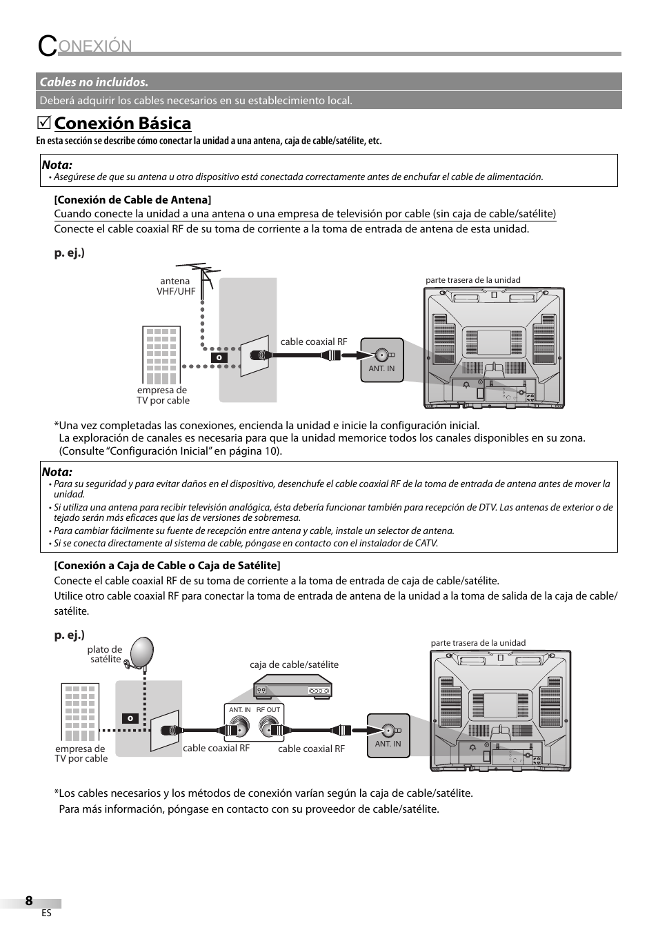 Onexión, Conexión básica | Emerson CR202EM8 User Manual | Page 34 / 52