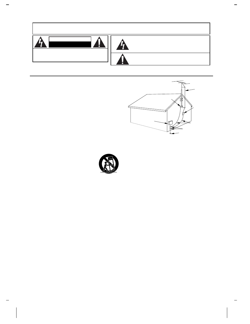 Important safeguards, Warning, Caution | Emerson EWV401M User Manual | Page 2 / 16