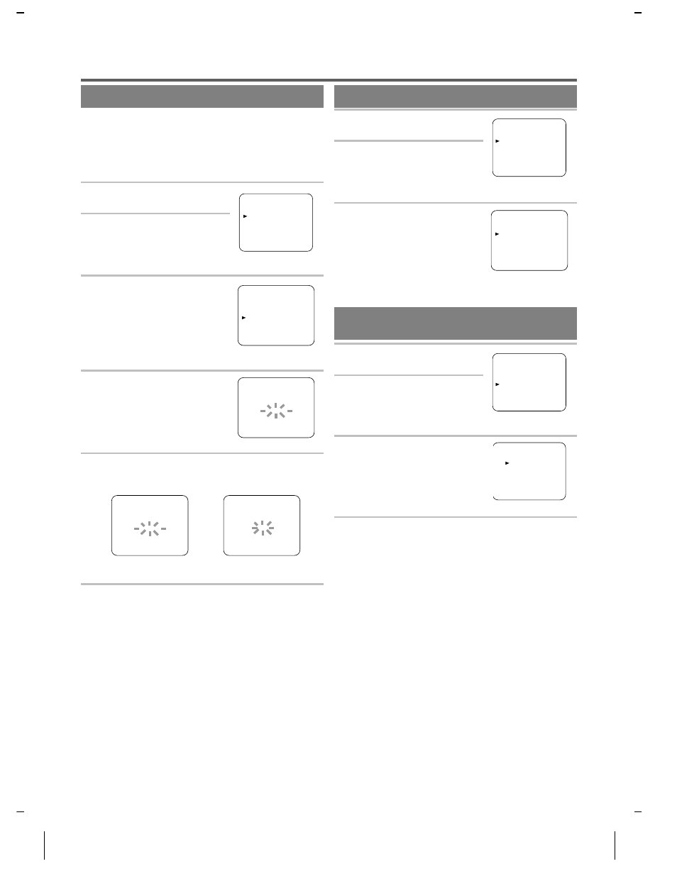 Set up for use again, Channel set up again, Selecting the on screen language | By press- ing the menu button, By pressing the play or stop button, By pressing the reset/exit button | Emerson EWV401M User Manual | Page 8 / 16