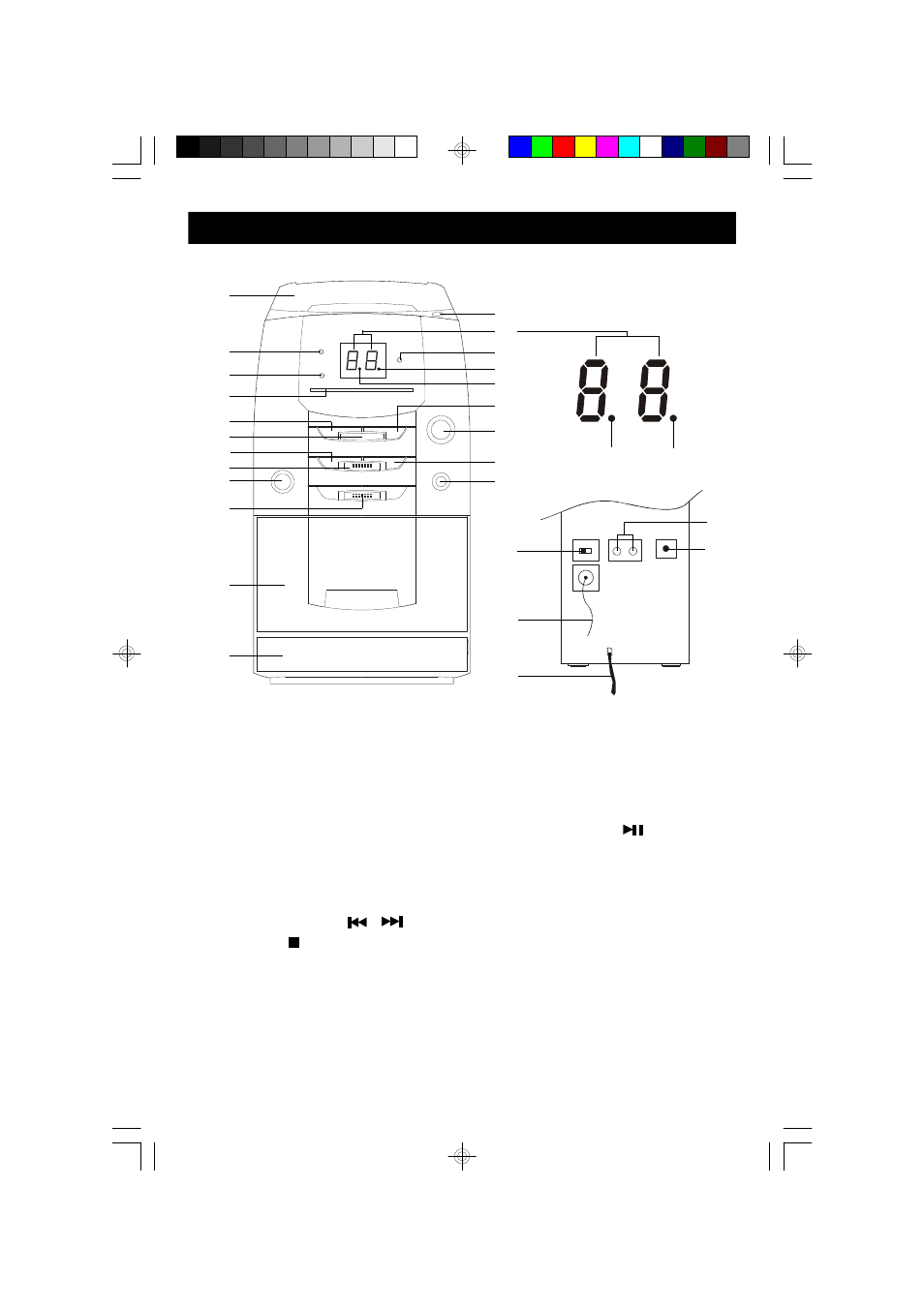 5location of controls and indicators | Emerson Radio MS7625BL User Manual | Page 6 / 20