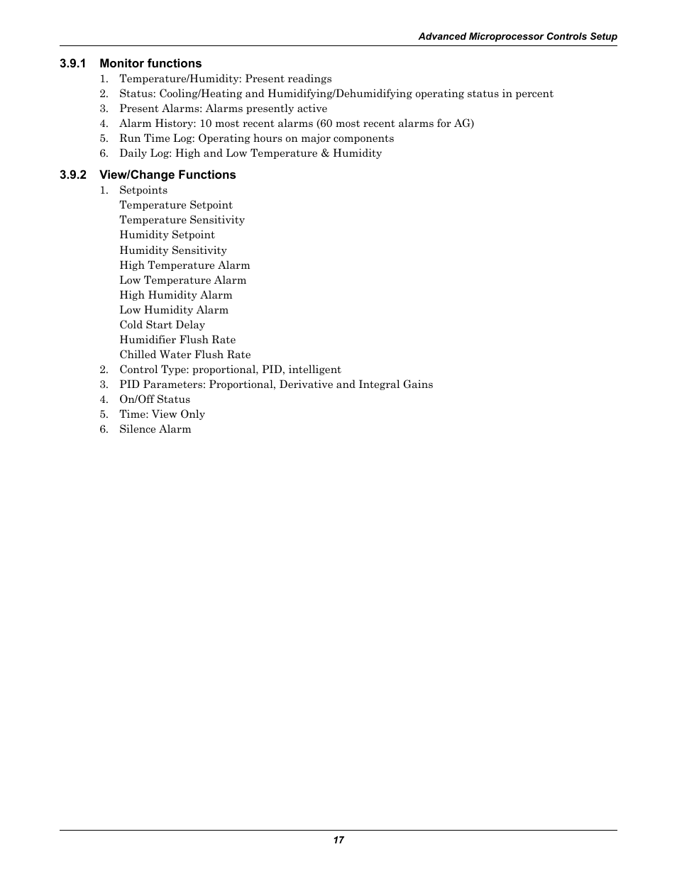 1 monitor functions, 2 view/change functions, Monitor functions | View/change functions | Emerson Liebert Deluxe System/3 DH User Manual | Page 25 / 80