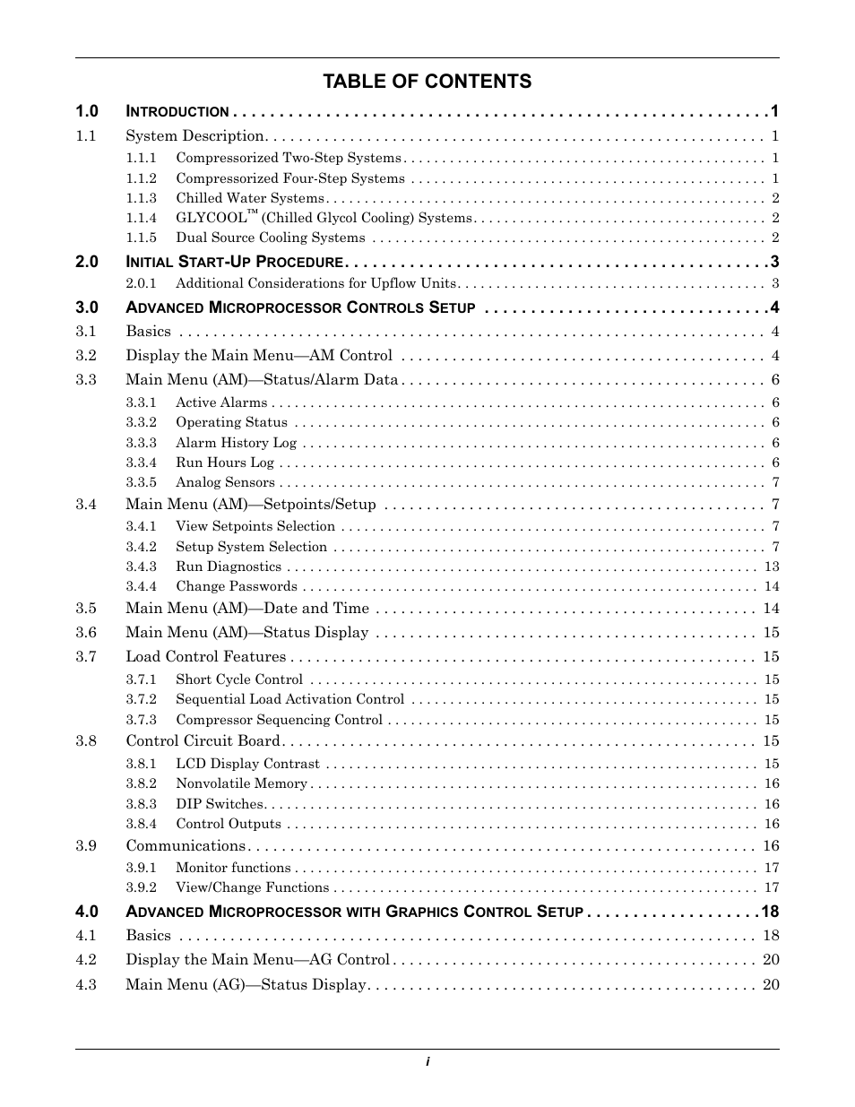 Emerson Liebert Deluxe System/3 DH User Manual | Page 3 / 80