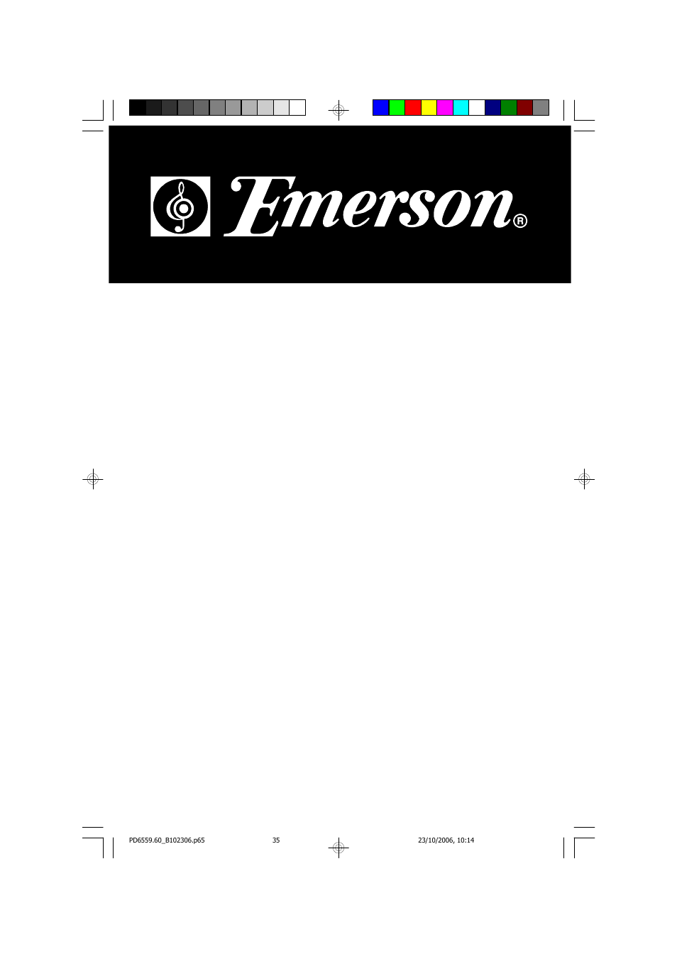 Emerson Radio PD6559 User Manual | 35 pages
