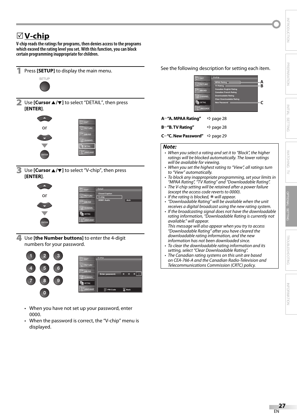 V-chip | Emerson LC320EM9 B User Manual | Page 27 / 72
