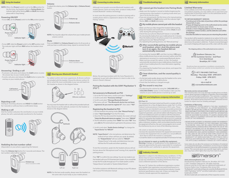 Emerson EM229 User Manual | Page 2 / 2