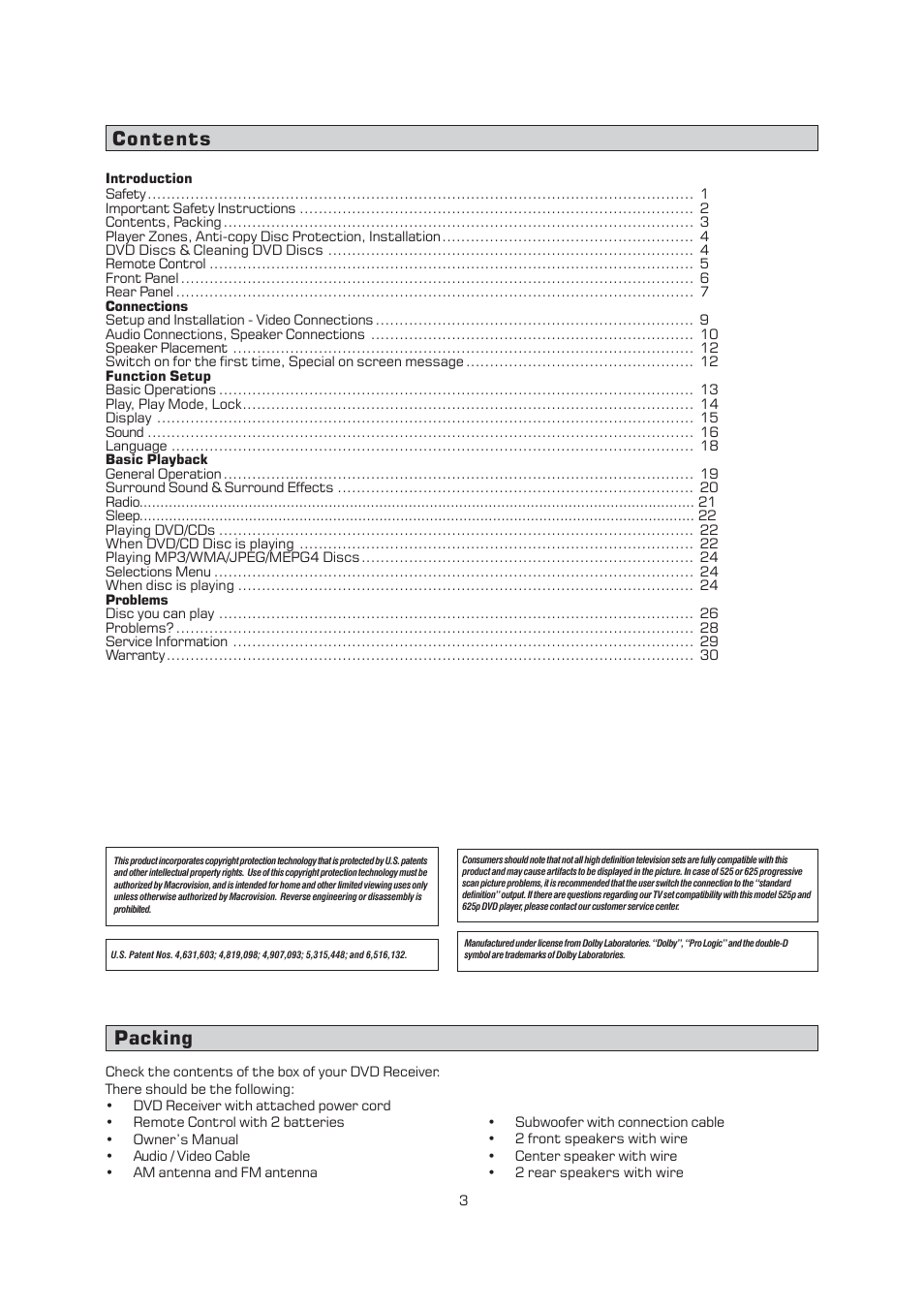 Emerson Radio AV400 User Manual | Page 4 / 32