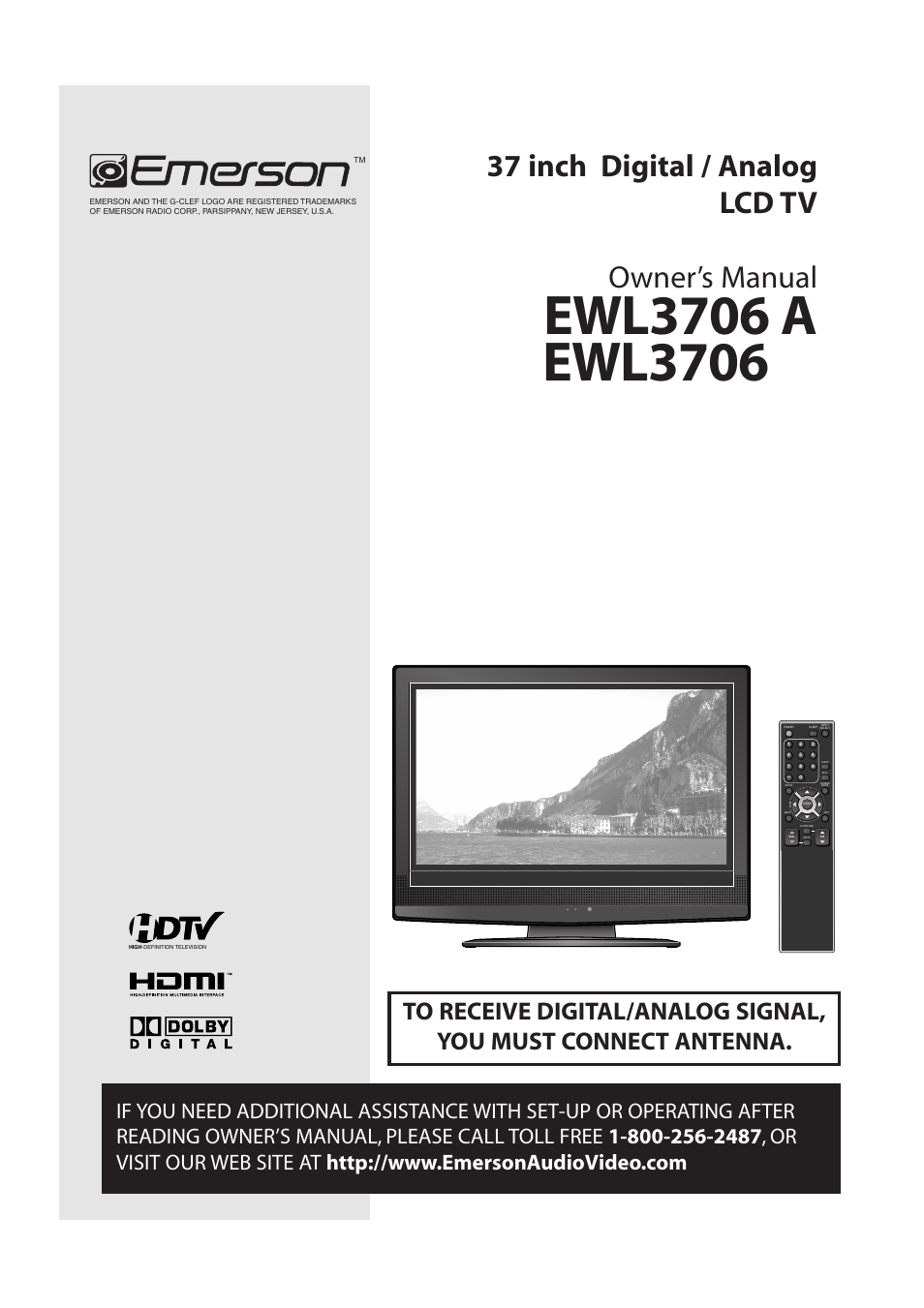 Emerson EWL3706 User Manual | 36 pages