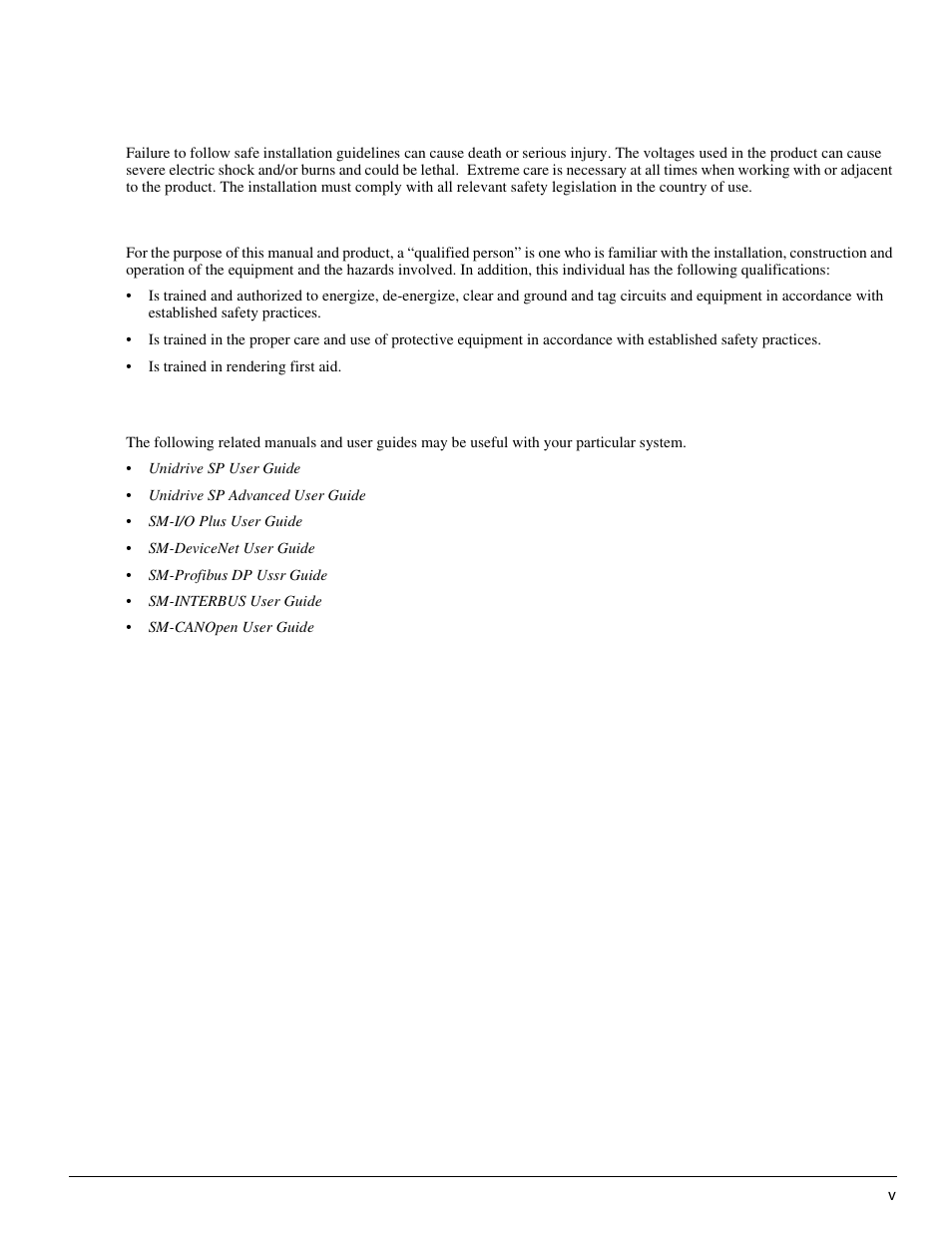 Safety instructions, Reference materials, General warning | Qualified person | Emerson P/N 400361-00 User Manual | Page 7 / 152