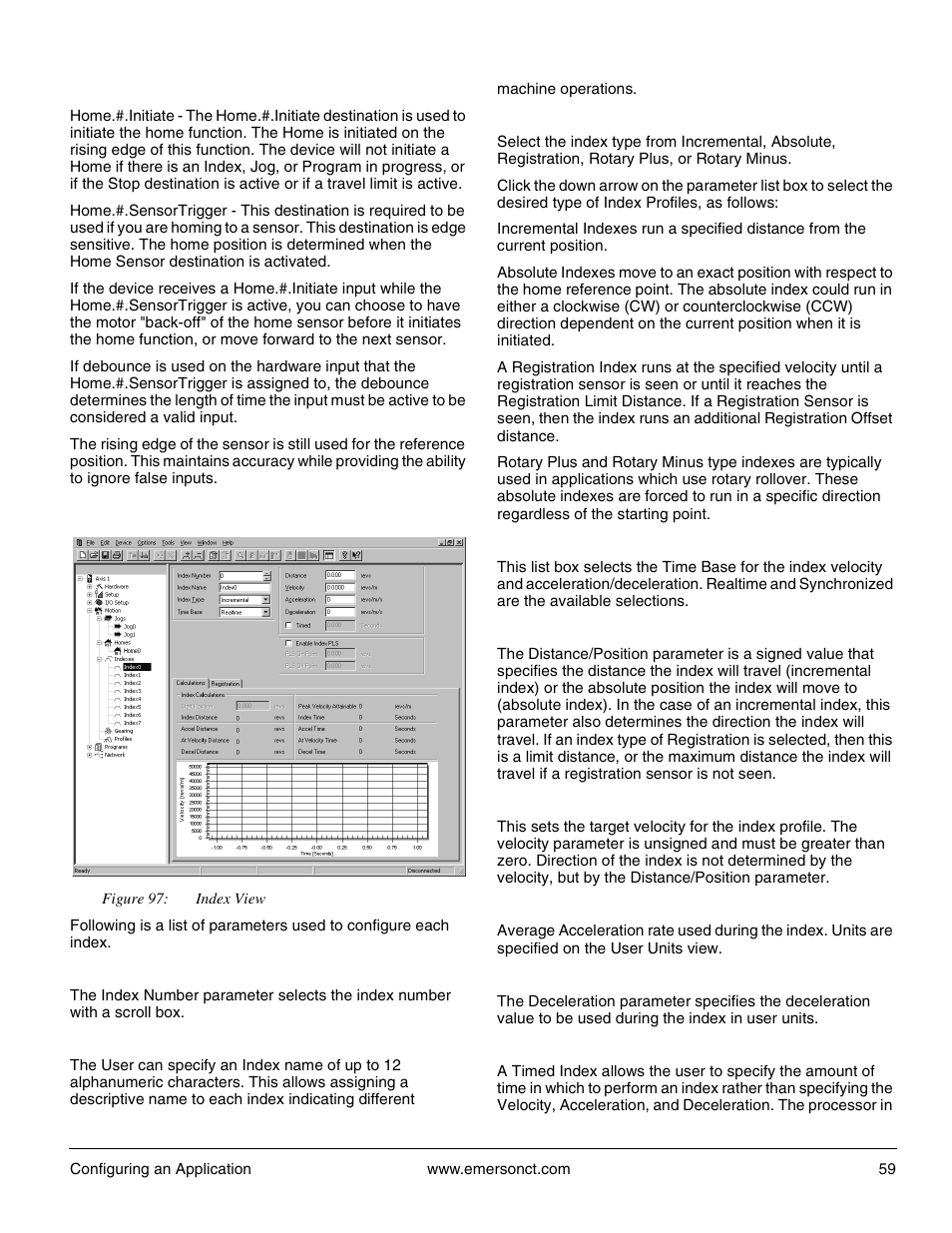 3 index view | Emerson P/N 400361-00 User Manual | Page 73 / 152