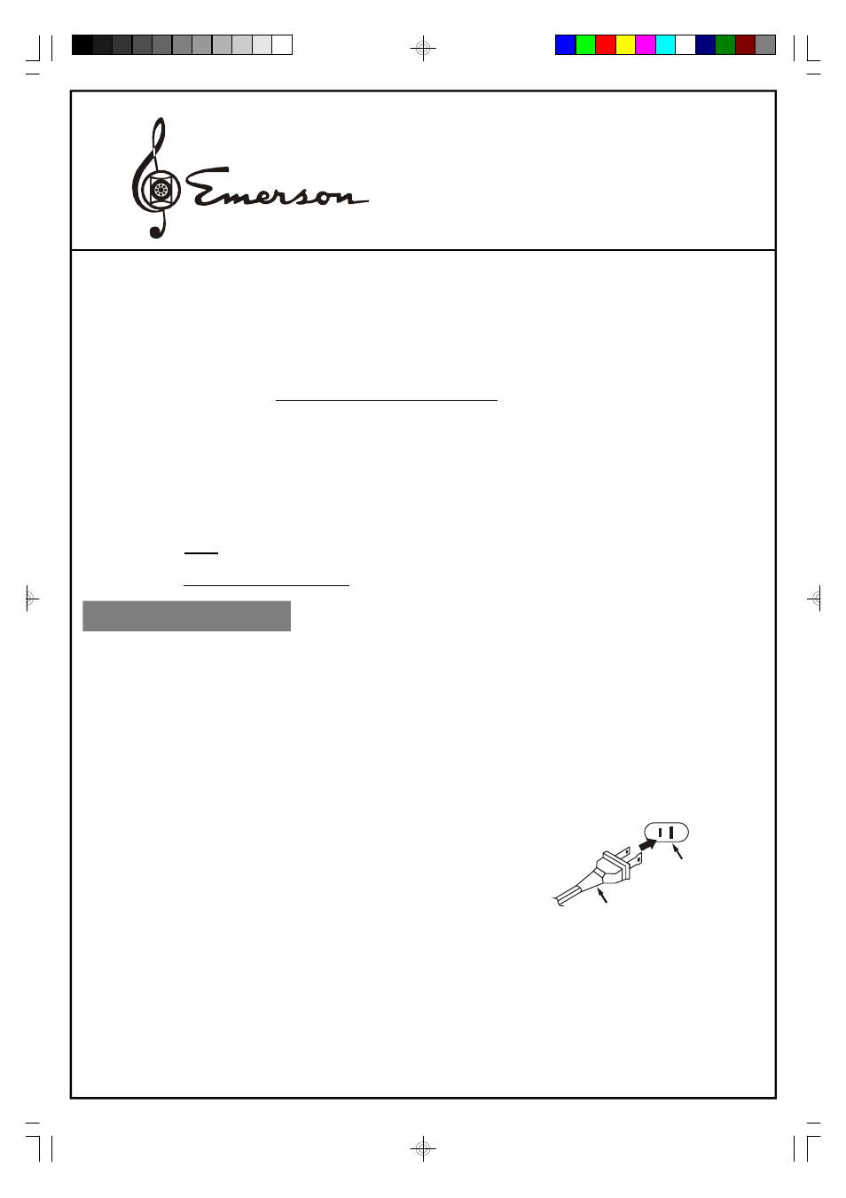 Emerson Radio NR30 User Manual | 4 pages