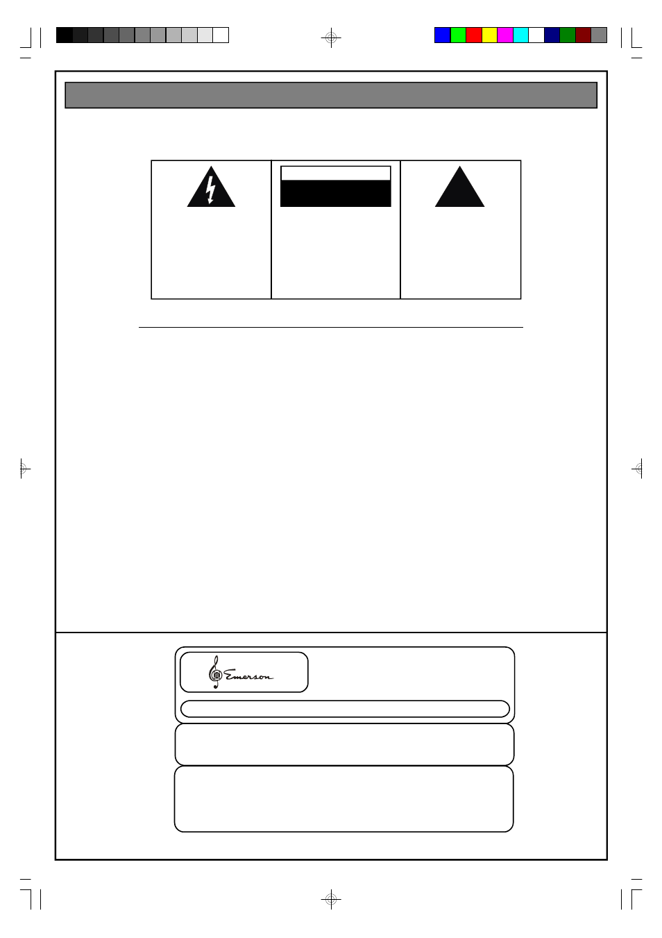 Important safety instructions | Emerson Radio NR30 User Manual | Page 4 / 4