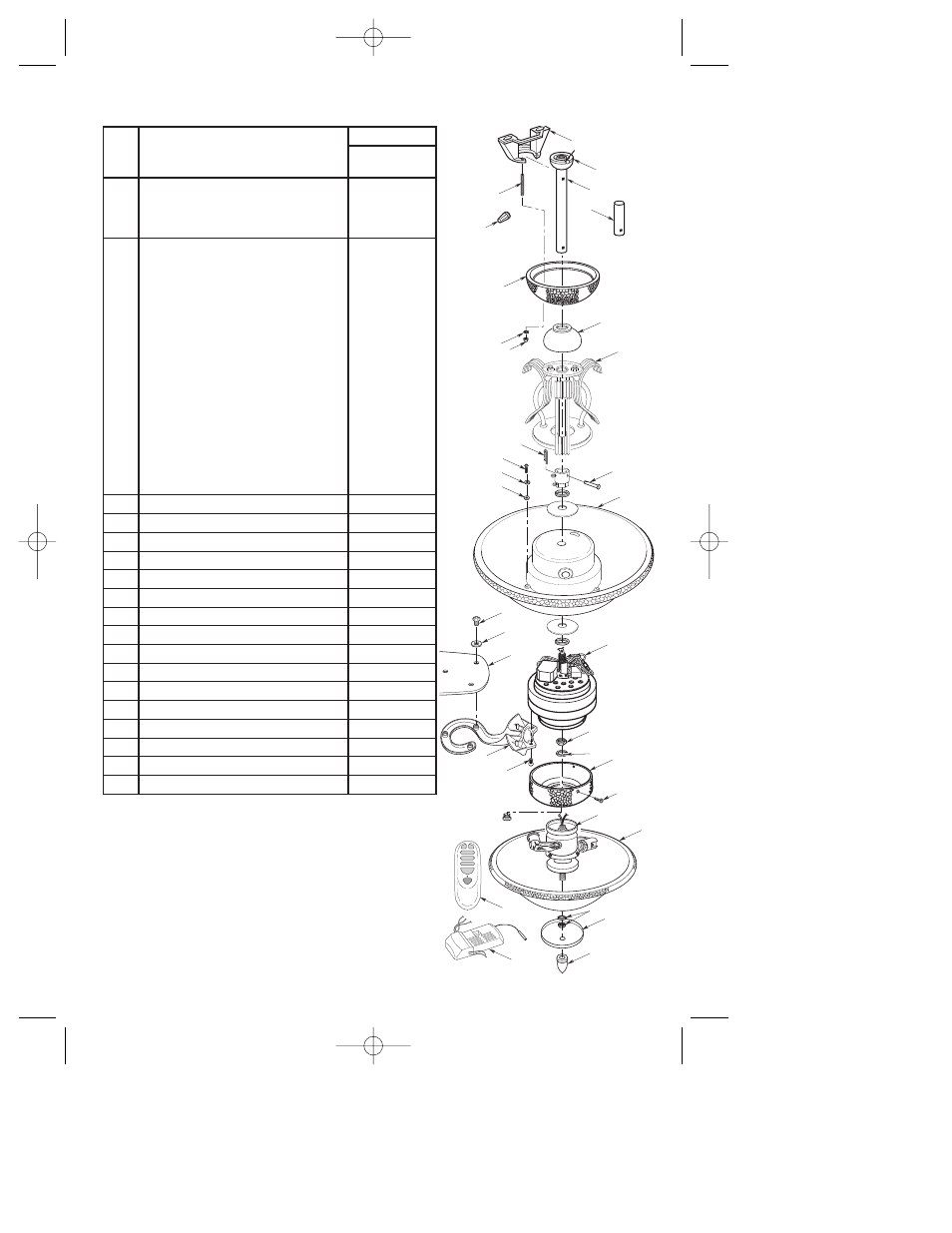 Repair parts listing, How to order repair parts | Emerson KF160OI01 User Manual | Page 15 / 16