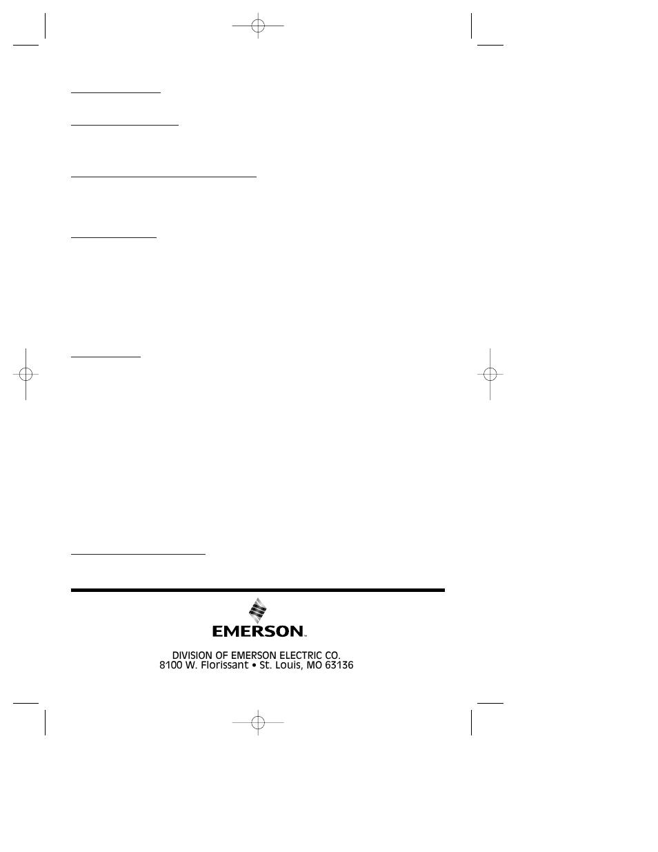 Emerson KF160OI01 User Manual | Page 16 / 16