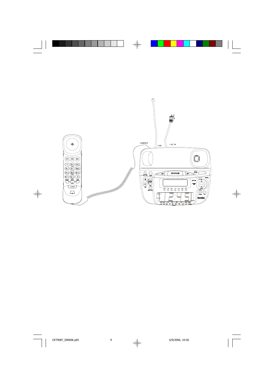 Disconnecting the telephone cords | Emerson Radio CKT9087 User Manual | Page 10 / 40